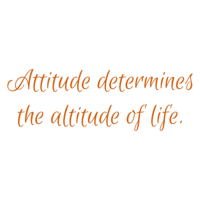 attitude determines the altitude of life quote SVG PNG design with an uplifting message