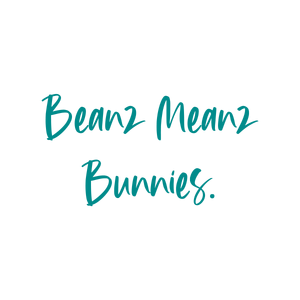 beanz meanz bunnies quote SVG PNG design with bold lettering