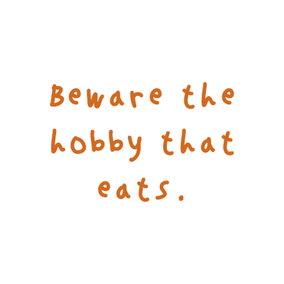 beware the hobby that eats quote SVG PNG design with hand-drawn style