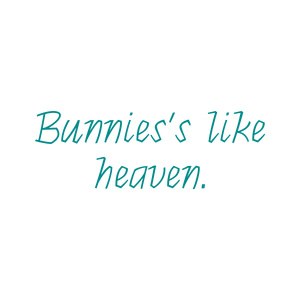 bunnies's like heaven quote SVG PNG design
