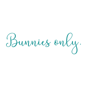 bunnies only quote SVG PNG design with bold lettering