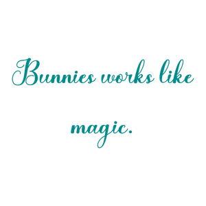 bunnies works like magic quote SVG PNG design