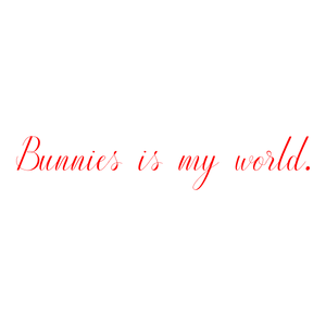 bunnies is my world quote SVG PNG design
