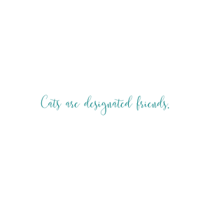cats are designated friends quote SVG PNG design
