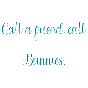 call a friend bunnies quote SVG PNG design