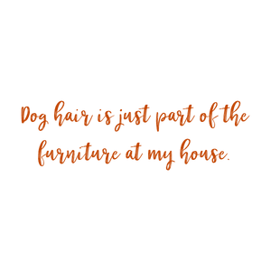 dog hair is just part of the furniture at my house quote SVG PNG design