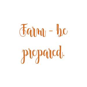 farm be prepared quote SVG PNG design with an uplifting message