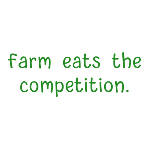 farm eats the competition quote SVG PNG design