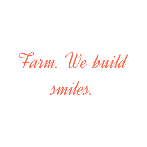 farm we build smiles51qkaobmukm quote SVG PNG design with an uplifting message