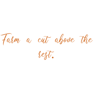 farm a cut above the rest quote SVG PNG design with bold lettering, an uplifting message