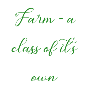 farm a class of it's own quote SVG PNG design with an uplifting message
