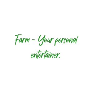 farm your personal entertainer quote SVG PNG design with hand-drawn style