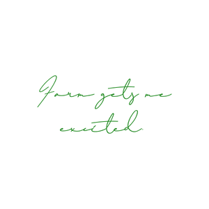 farm gets me excited quote SVG PNG design with bold lettering