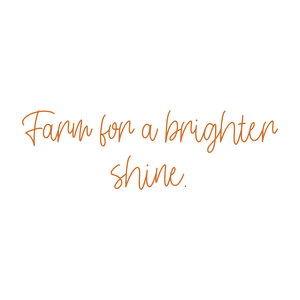 farm for a brighter shine quote SVG PNG design with an uplifting message