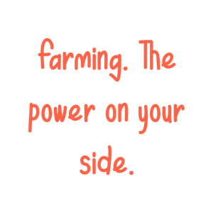 farming the power on your siderxvn1gku4is quote SVG PNG design with hand-drawn style, bold lettering, an uplifting message