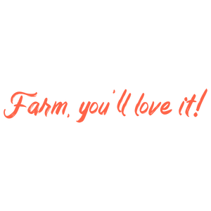 farm you'll love it quote SVG PNG design with bold lettering, an uplifting message
