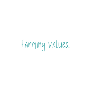 farming values quote SVG PNG design with hand-drawn style, an uplifting message