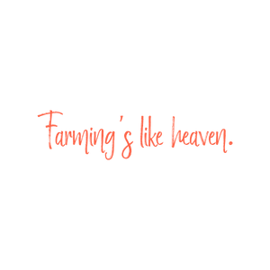 farming's like heaven quote SVG PNG design with hand-drawn style