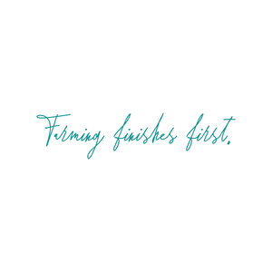 farming finishes first quote SVG PNG design with hand-drawn style
