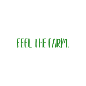 feel the farm quote SVG PNG design with hand-drawn style, bold lettering