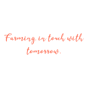 farming in touch with tomorrow quote SVG PNG design with bold lettering