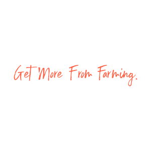 get more from farming quote SVG PNG design with bold lettering, an uplifting message