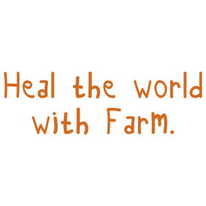 heal the world with farm quote SVG PNG design with an uplifting message