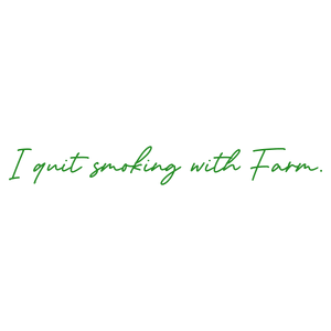 i quit smoking with farm quote SVG PNG design with bold lettering