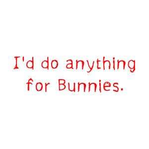 i'd do anything for bunnies quote SVG PNG design