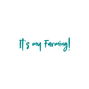 it's my farming quote SVG PNG design with bold lettering, an uplifting message