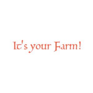 it's your farm quote SVG PNG design with bold lettering