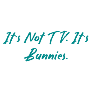 it's not tv bunnies3zxeb1aq2cx quote SVG PNG design with hand-drawn style, bold lettering