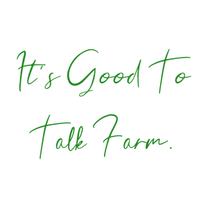it's good to talk farm quote SVG PNG design with bold lettering, an uplifting message