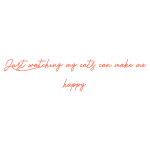 just watching my cats can make me happy quote SVG PNG design