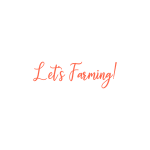 let's farming quote SVG PNG design with bold lettering, an uplifting message