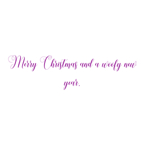 merry christmas and a woofy new year quote SVG PNG design