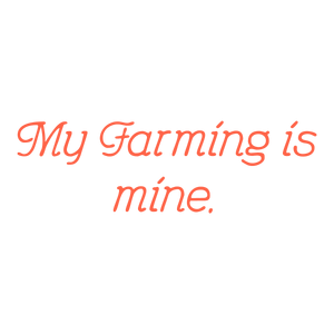 my farming is mine quote SVG PNG design with bold lettering