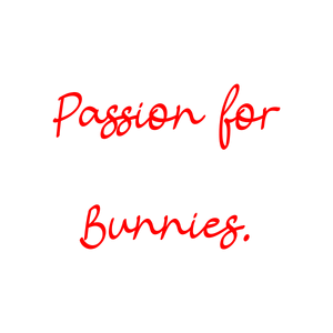 passion for bunnies quote SVG PNG design with bold lettering