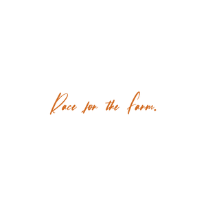 race for the farm quote SVG PNG design with bold lettering