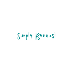 simply bunnies quote SVG PNG design with hand-drawn style, bold lettering