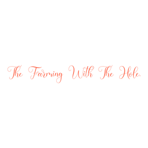 the farming with hole quote SVG PNG design with bold lettering