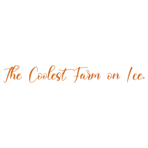 the coolest farm on ice quote SVG PNG design with bold lettering