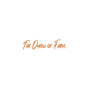 the queen of farm quote SVG PNG design with hand-drawn style