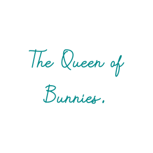 the queen of bunnies quote SVG PNG design with bold lettering