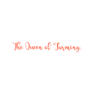 the queen of farming quote SVG PNG design with bold lettering, an uplifting message