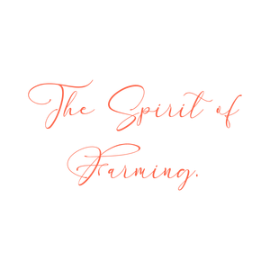 the spirit of farming quote SVG PNG design with bold lettering, an uplifting message