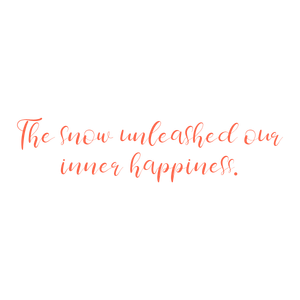 the snow unleashed our inner happiness quote SVG PNG design with an uplifting message