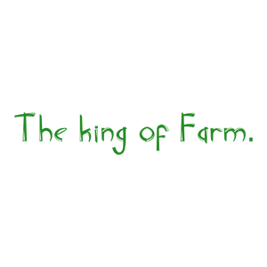the king of farm quote SVG PNG design with hand-drawn style, bold lettering