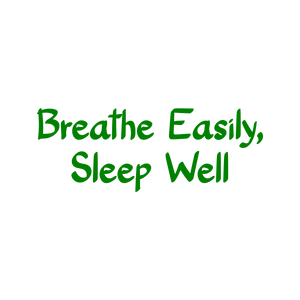 breathe easily sleep well quote SVG PNG design with bold lettering