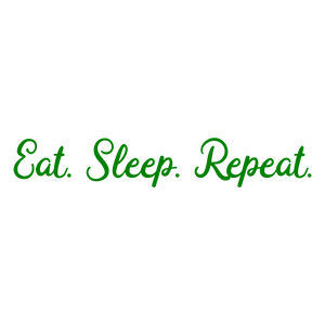 eat sleep repeat quote SVG PNG design with bold lettering